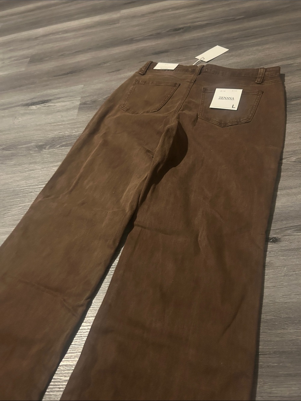 Women’s Brown Wide-Leg Jeans - Picture 5 of 5